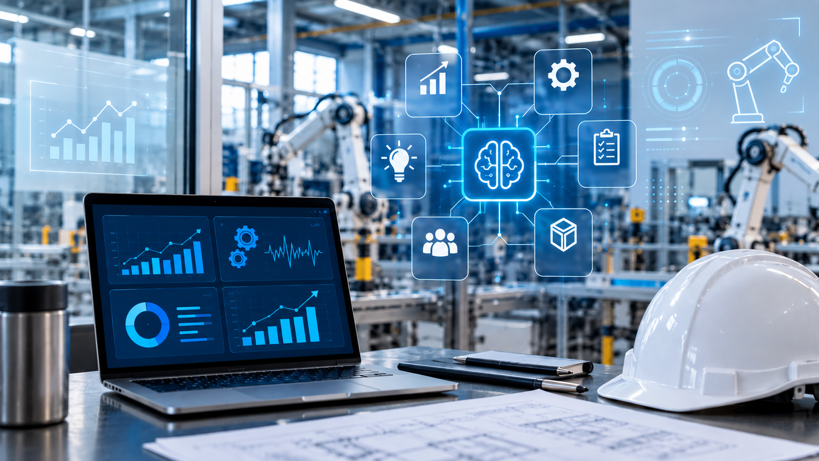 Implantación de inteligencia artificial en una empresa industrial con automatización y análisis de datos